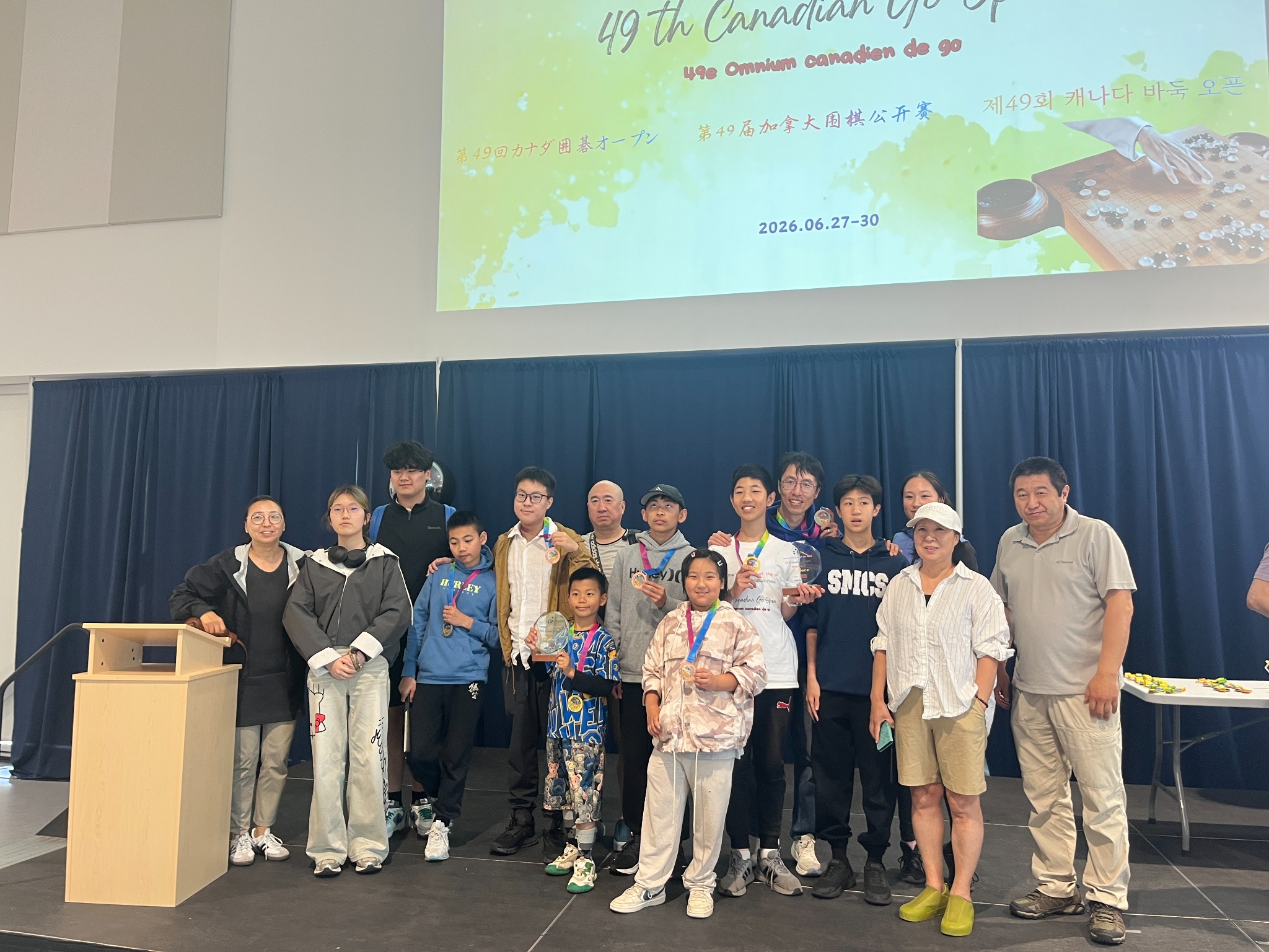Toronto Go Education students at the 49th Canadian Open Go Championship